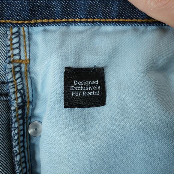 Carhartt Jeans Womens 14R Stretch Relaxed Fit Straight Leg Dark Denim 393-83 - Picture 9 of 11